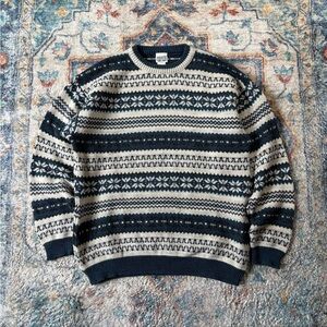 Vintage Jordache Striped Pullover Sweater Medium